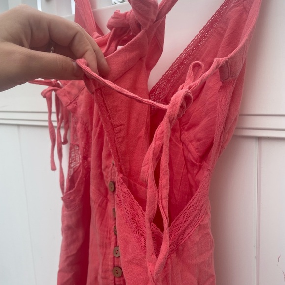 NWT Free People Vivi Mini Dress in Sugar Coral, Size Large - Picture 12 of 12